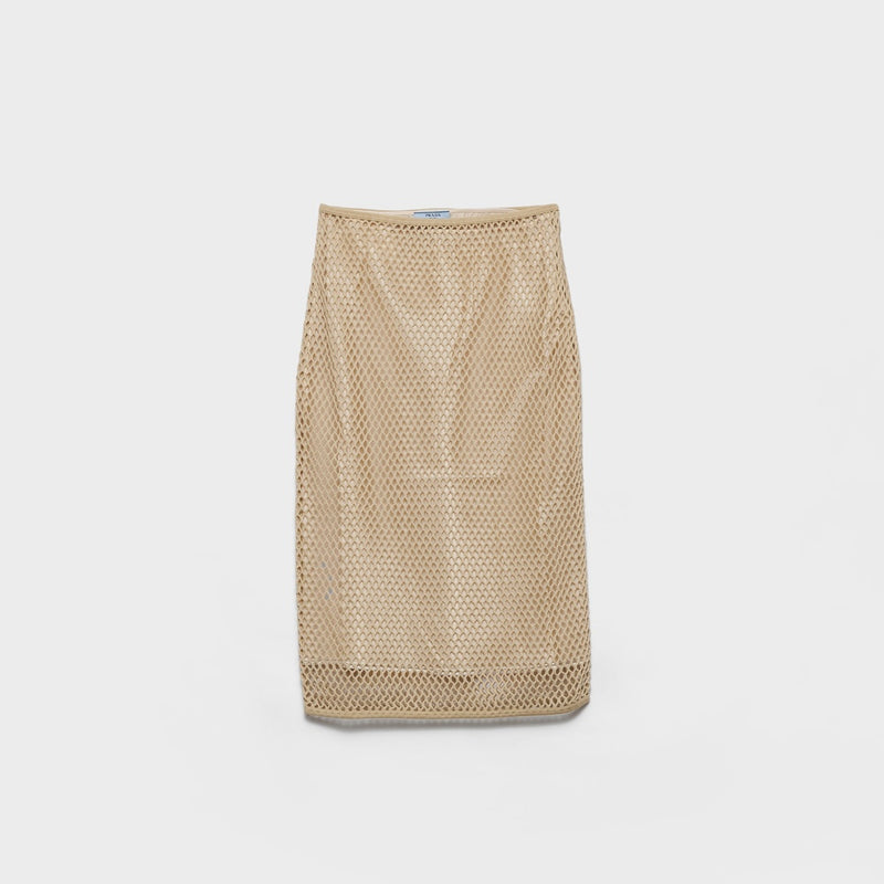 Cotton mesh skirt