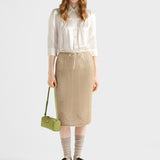 Cotton mesh skirt