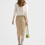 Cotton mesh skirt