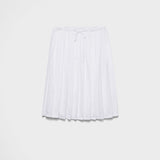 Pleated jersey skirt