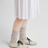 Pleated jersey skirt