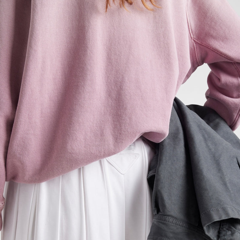 Pleated jersey skirt