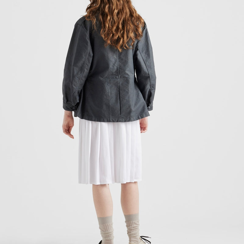 Pleated jersey skirt