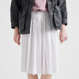 Pleated jersey skirt