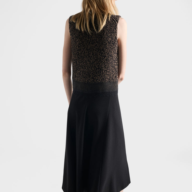 Shetland wool and cashmere dress