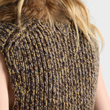 Shetland wool and cashmere V-neck dress