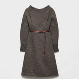 Mouliné wool dress
