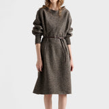 Mouliné wool dress