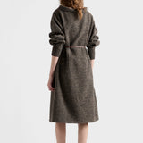Mouliné wool dress