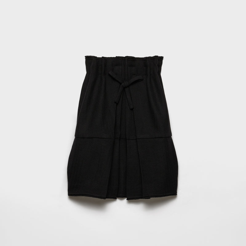 Short chevron wool dress