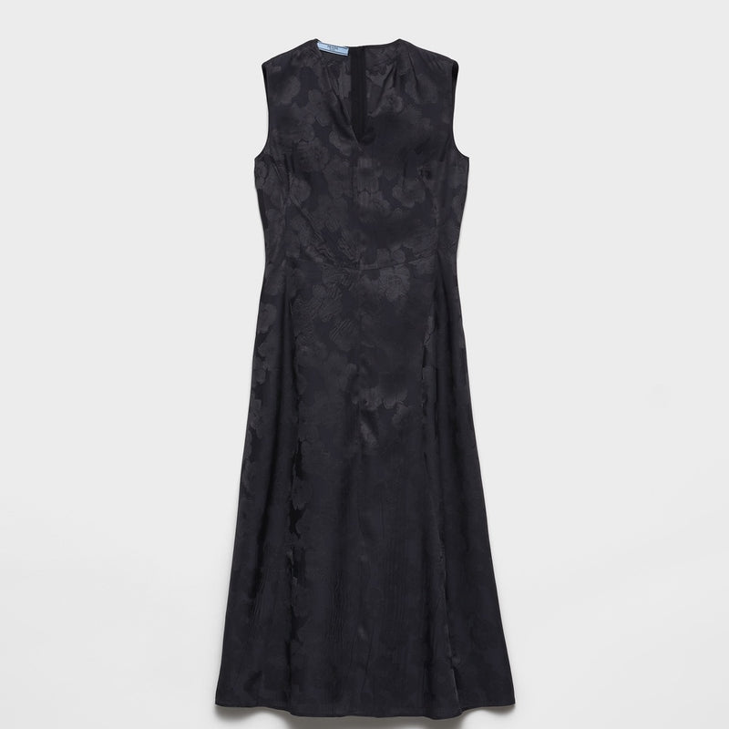 Floral jacquard dress