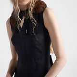 Floral jacquard dress