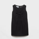 Natté fabric mini-dress