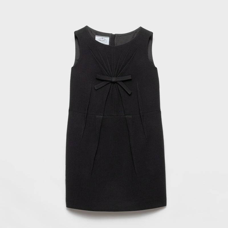 Natté fabric mini-dress