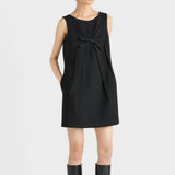 Natté fabric mini-dress