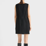 Natté fabric mini-dress