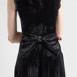 Crushed velvet dress