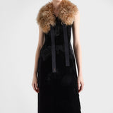 Crushed velvet dress