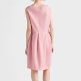 Wool knit dress with bow