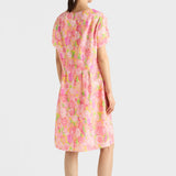 Floral print cloquet dress