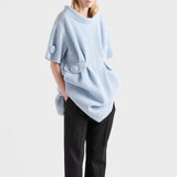 Mouliné wool knit dress