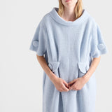 Mouliné wool knit dress