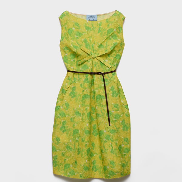 Floral print cloquet dress