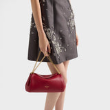 Embroidered silk and wool mini-dress