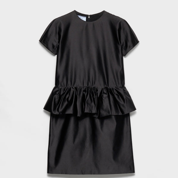 Duchesse silk mini-dress