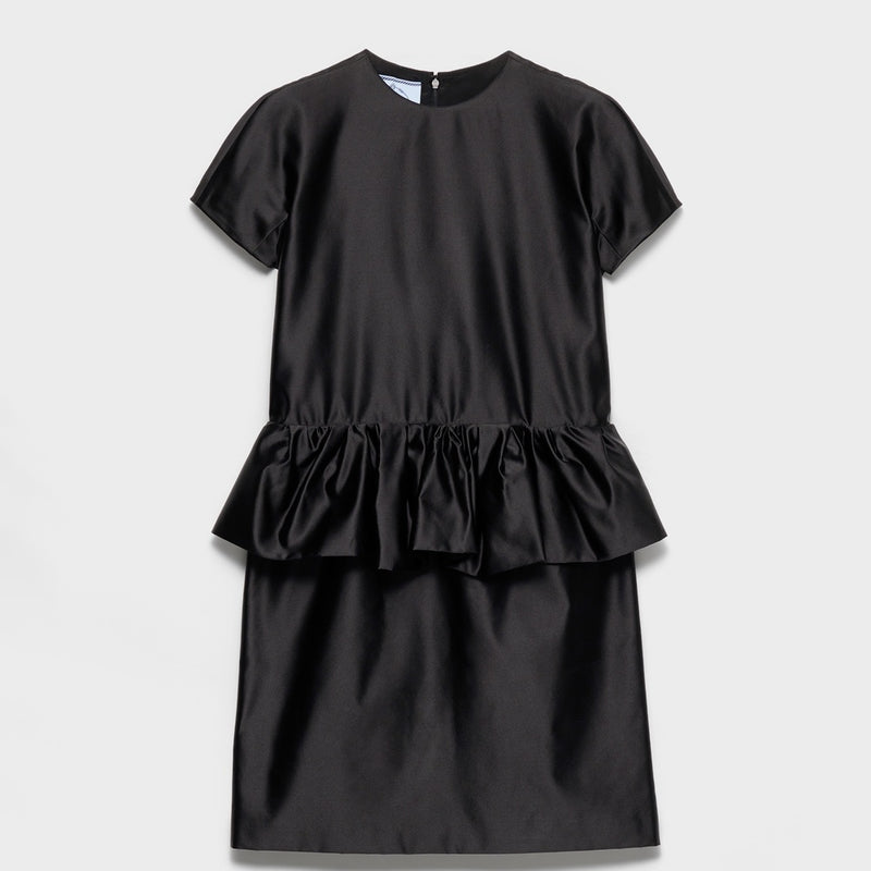 Duchesse silk mini-dress