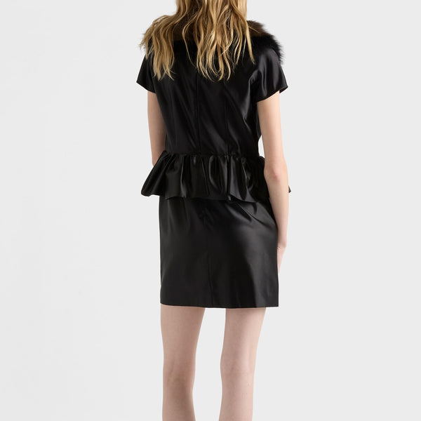 Duchesse silk mini-dress
