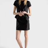 Duchesse silk mini-dress