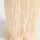 Long silk chiffon dress
