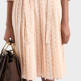 Eyelet lace shirt dress