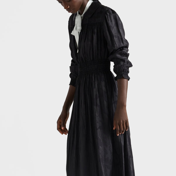 Floral jacquard dress