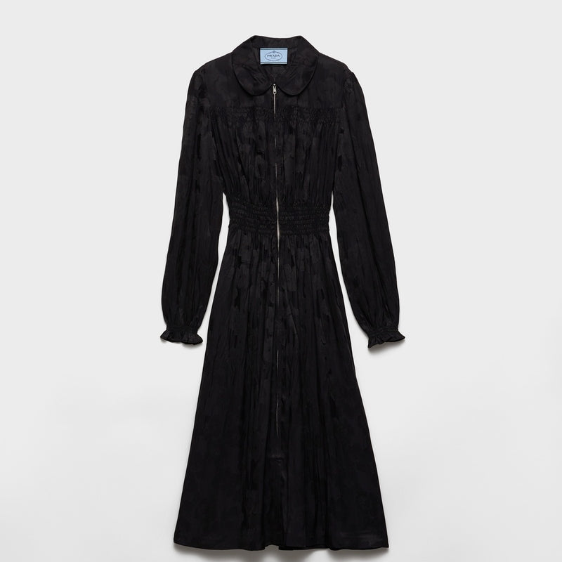 Floral jacquard dress