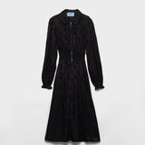 Floral jacquard dress