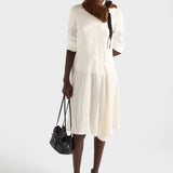 Floral jacquard dress