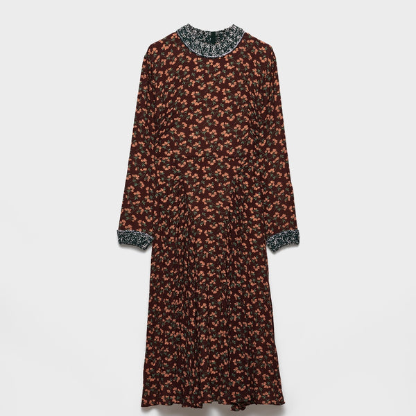 Printed georgette dress