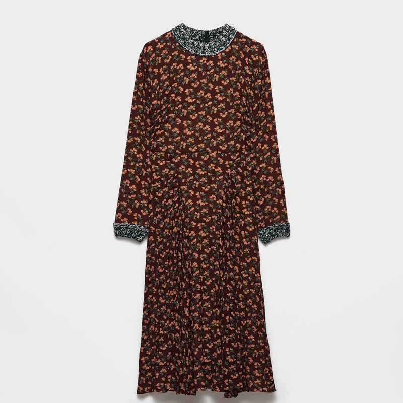 Printed georgette dress