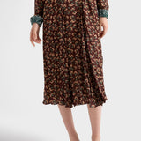 Printed georgette dress