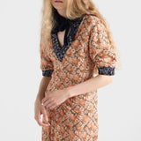 Printed georgette dress
