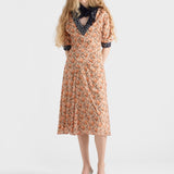 Printed georgette dress