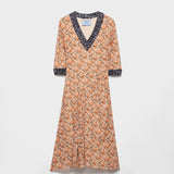 Printed georgette dress