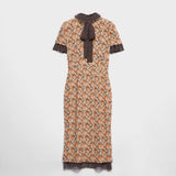 Printed georgette dress