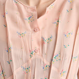 Floral print pongé dress