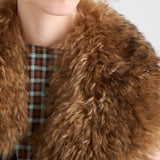 Checked georgette dress