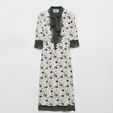 Printed georgette dress