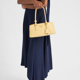 Asymmetrical satin crepe dress