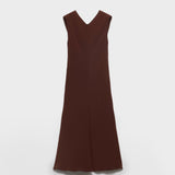 Satin crepe midi-dress